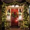 Metal Christmas Vintage Candle Lanterns with Led Light,Plaid Ribbon Decorative Hanging Lantern for Indoor Outdoor Decorations Party Gift,WOKEISE